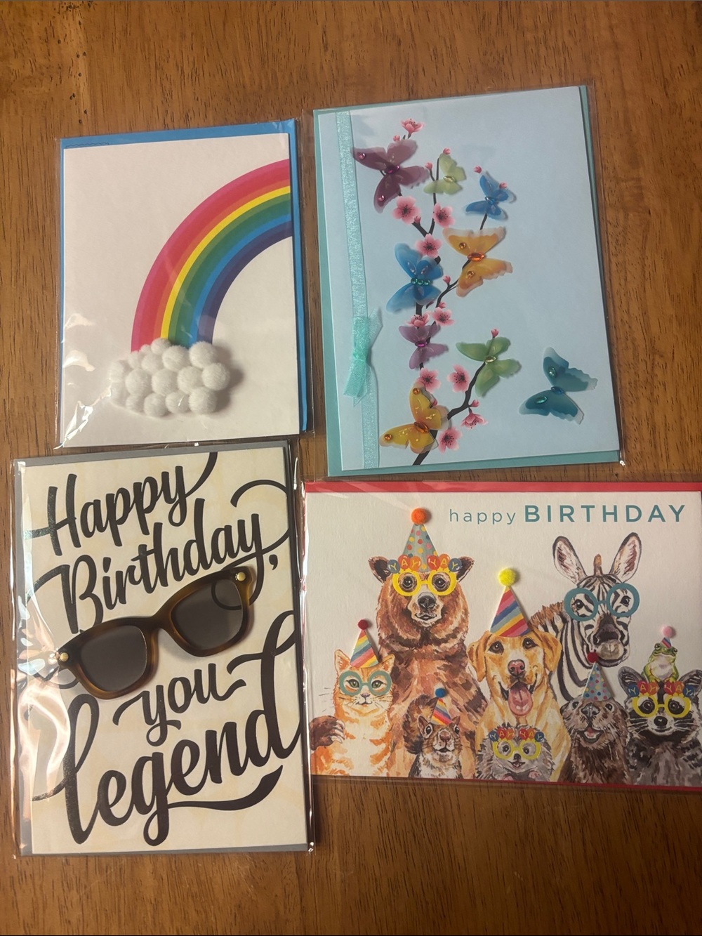 Assorted Colorful Birthday/Blank Papyrus Cards